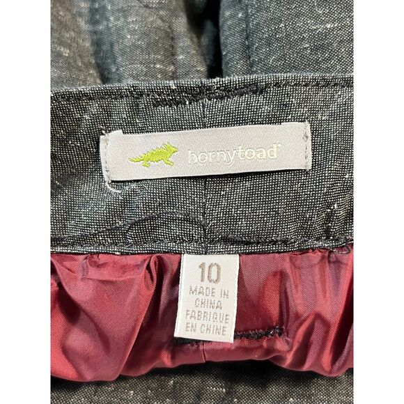 Horny Toad Quilted Mini Skirt Organic Recycled Sustainable Gray Size 10 Sporty - Picture 6 of 9
